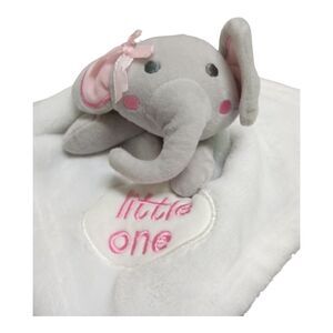Little One Baby Lovey Gray Pink Bunny Soft Infant Toy Gift Soft